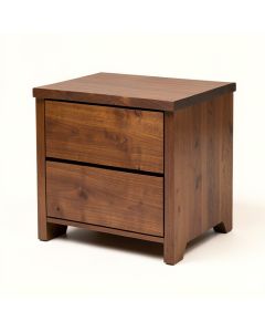 Amedeo 2 - Drawer Solid Wood Nightstand In Brown (synthetic illustration; no displayed measurements)