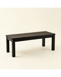 Bay Field Indoor Bench - Black (synthetic illustration; no displayed measurements)