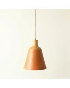 Glen Canyon Pendant Light Suspended From One Plain Cable - Terracotta (synthetic illustration; no displayed measurements)