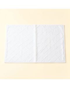 Bay Branch Bath Mat - White (synthetic illustration; no displayed measurements)