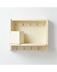 Slate Dale Wall-Mounted Entryway Organizer Shelf - Cream (synthetic illustration; no displayed measurements)