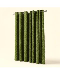 Hennessy Dot Lime Geometric Room Darkening Thermal Grommet Curtains/Drapes (synthetic illustration; no displayed measurements)