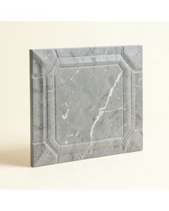Oriental 2 '' X 4 '' Beveled Marble Mosaic Tile In Gray (synthetic illustration; no displayed measurements)