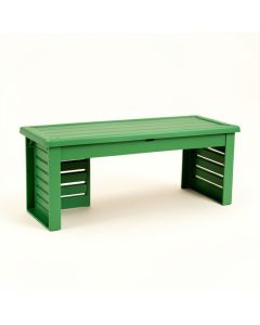 Aspen Arc Narrow Outdoor Storage Bench (synthetic illustration; no displayed measurements)