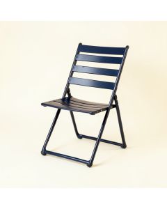 Meadow Bluff Folding Outdoor Chair - Navy (synthetic illustration; no displayed measurements)