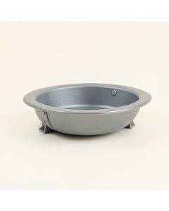 Dune Branch Empty Railing Planter With Integral Brackets - Gray (synthetic illustration; no displayed measurements)