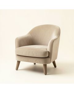 Cedar Dale Upholstered Armchair - Beige (synthetic illustration; no displayed measurements)