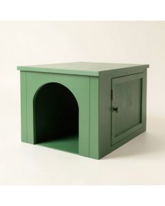 Hill Dale Empty Furniture-Style Litter Enclosure - Green (synthetic illustration; no displayed measurements)