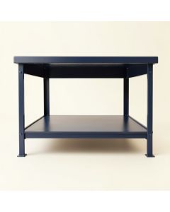 Linden Crest Empty Workshop Workbench - Navy (synthetic illustration; no displayed measurements)