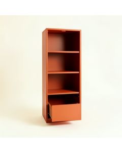 Fern Branch Narrow Cubby Tower - Terracotta (synthetic illustration; no displayed measurements)
