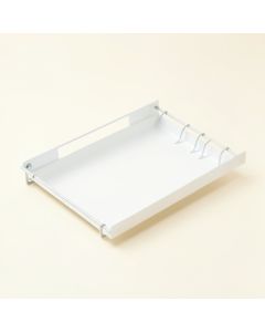 Lake Bridge Empty Under-Desk Cable Tray - White (synthetic illustration; no displayed measurements)