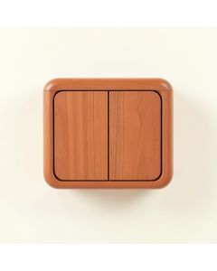 Linden Crossing Wall-Mounted Entry Cabinet - Terracotta (synthetic illustration; no displayed measurements)