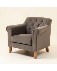Fletchley 32 '' Wide Tufted Polyester Armchair (synthetic illustration; no displayed measurements)