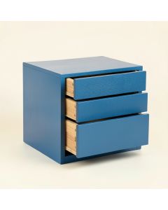 Reed Bluff Small-Parts Storage Drawer Cabinet - Blue (synthetic illustration; no displayed measurements)