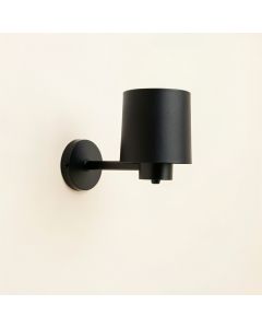 Alder Dale Wall Sconce Mounted On A Plain Wall - Black (synthetic illustration; no displayed measurements)