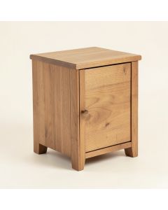 Welwyn Chairside Solid Wood End Table With Storage (synthetic illustration; no displayed measurements)