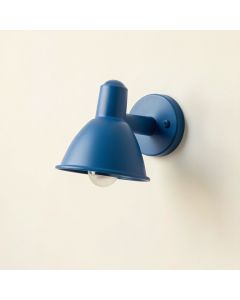 Oak Branch Wall Sconce Mounted On A Plain Wall - Blue (synthetic illustration; no displayed measurements)