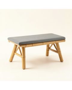 Stone Falls Indoor Bench - Gray (synthetic illustration; no displayed measurements)