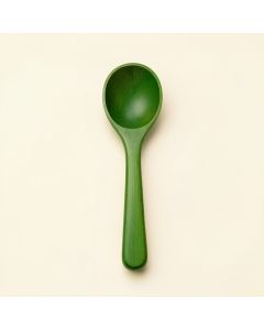Wren Bend Cooking Spoon - Green (synthetic illustration; no displayed measurements)