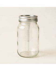 Mason Jar Foaming Soap Dispenser (synthetic illustration; no displayed measurements)