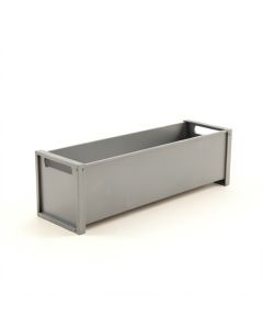 Brook Bend Narrow Outdoor Storage Bench - Gray (synthetic illustration; no displayed measurements)