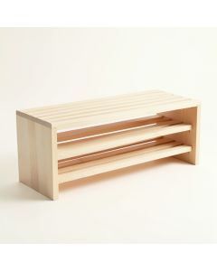 Moss Bend Shoe Storage Bench - Ivory (synthetic illustration; no displayed measurements)