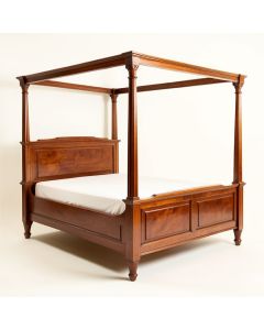 Venice Solid Wood Four Poster Bed (synthetic illustration; no displayed measurements)