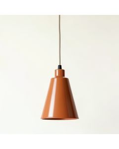 Shore Brook Pendant Light Suspended From One Plain Cable - Terracotta (synthetic illustration; no displayed measurements)