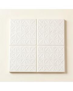 Birch Brook Uninstalled Square Decorative Tile - White (synthetic illustration; no displayed measurements)