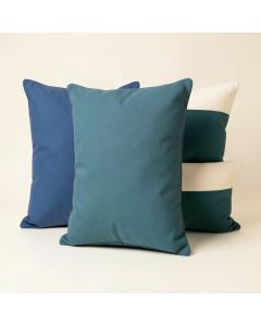 India Dreaming Indoor/Outdoor , Removable Cover Pillow , Large & 1 Lumbar Pillow (synthetic illustration; no displayed measurements)
