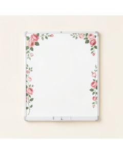 Garden Rose Tapestry Wall Mounted Dry Erase Board Combination Calendar/Planner Whiteboard (synthetic illustration; no displayed measurements)