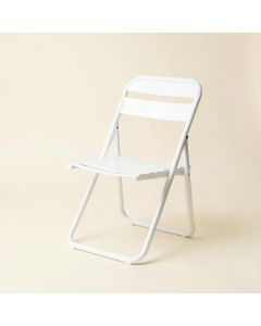 Briar Dell Folding Outdoor Chair - White (synthetic illustration; no displayed measurements)