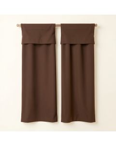 Nature Room Darkening Rod Pocket Curtain Panels (synthetic illustration; no displayed measurements)