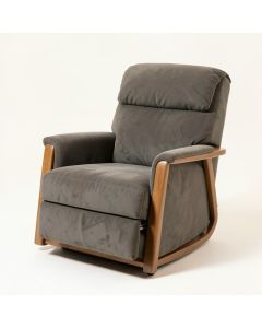 Swivel Rocker Fabric Recliner Chair - Reclining Chair Manual (synthetic illustration; no displayed measurements)