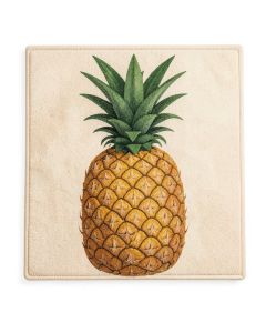 Shively Welcome Classic Pineapple 29 '' X 17 '' Non-Slip Outdoor Door Mat (synthetic illustration; no displayed measurements)