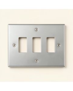 Classic Beaded 3-Gang Toggle Light Switch Wall Plate (synthetic illustration; no displayed measurements)