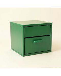 Bay Branch Small-Parts Storage Drawer Cabinet - Green (synthetic illustration; no displayed measurements)