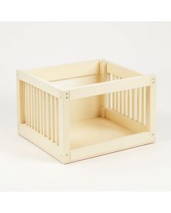 Hazel Brook Empty Furniture-Style Pet Crate - Cream (synthetic illustration; no displayed measurements)