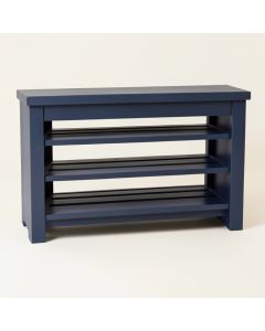 Sage Brook Shoe Storage Bench - Navy (synthetic illustration; no displayed measurements)