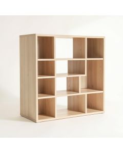 Meadow Edge Desktop Shelving Unit - Beige (synthetic illustration; no displayed measurements)