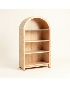 Laurel Field Freestanding Bookcase - Beige (synthetic illustration; no displayed measurements)