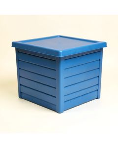 Meadow Crossing Closed Outdoor Storage Box - Blue (synthetic illustration; no displayed measurements)