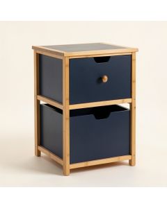 Dawn Crossing Freestanding Pull-Out Hamper Cabinet - Navy (synthetic illustration; no displayed measurements)