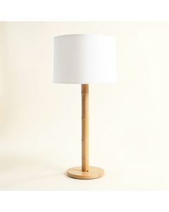 Slate Bluff Floor Lamp With A Plain Fabric Shade - White (synthetic illustration; no displayed measurements)