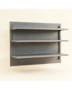 Birch Bridge Empty Wall-Mounted Tool Organizer Panel - Gray (synthetic illustration; no displayed measurements)