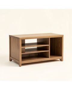 Solid Wood Tv Stand For Tvs Up To 65 '' (synthetic illustration; no displayed measurements)