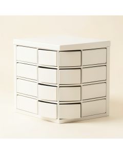 Harbor Branch Small-Parts Storage Drawer Cabinet - White (synthetic illustration; no displayed measurements)