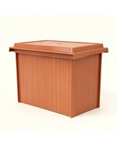 River Canyon Closed Outdoor Storage Box - Terracotta (synthetic illustration; no displayed measurements)