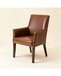 Forlanini Genuine Leather Upholstered Dining Chair (synthetic illustration; no displayed measurements)