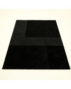 Glen Bend Rectangular Area Rug - Black (synthetic illustration; no displayed measurements)